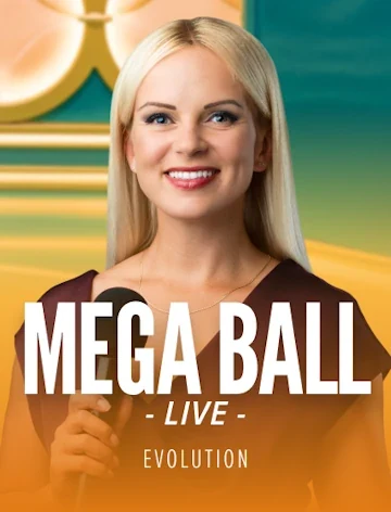 Mega Ball by Evolution, 95.5% RTP, on Kachingo Casino