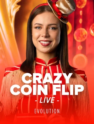 Crazy Coin Flip by Evolution, 96.0% RTP, on Kachingo Casino